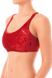 Brassière Nicole Velours Rouge - Dragonfly